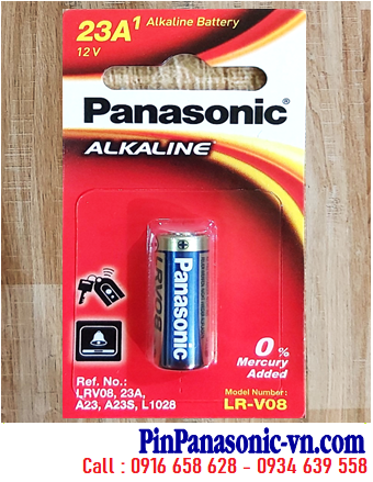 Panasonic LR-V08 Pin A23; Pin Remote điều khiển Panasonic LR-V08 (Made in Thailand _Vỉ 1viên)